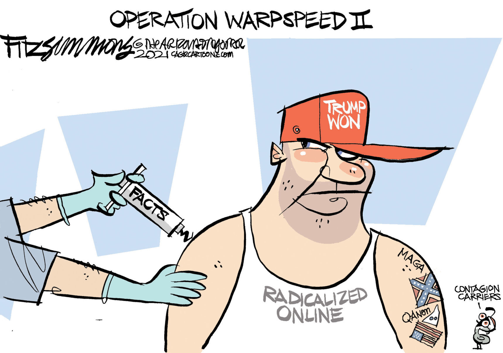 Daily Fitz Cartoon: Warp speed